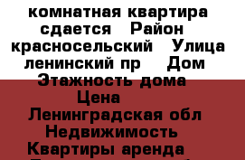 1-комнатная квартира сдается › Район ­ красносельский › Улица ­ ленинский пр. › Дом ­ 82 › Этажность дома ­ 17 › Цена ­ 23 - Ленинградская обл. Недвижимость » Квартиры аренда   . Ленинградская обл.